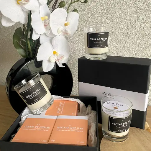 Coffret de 3 petites bougies